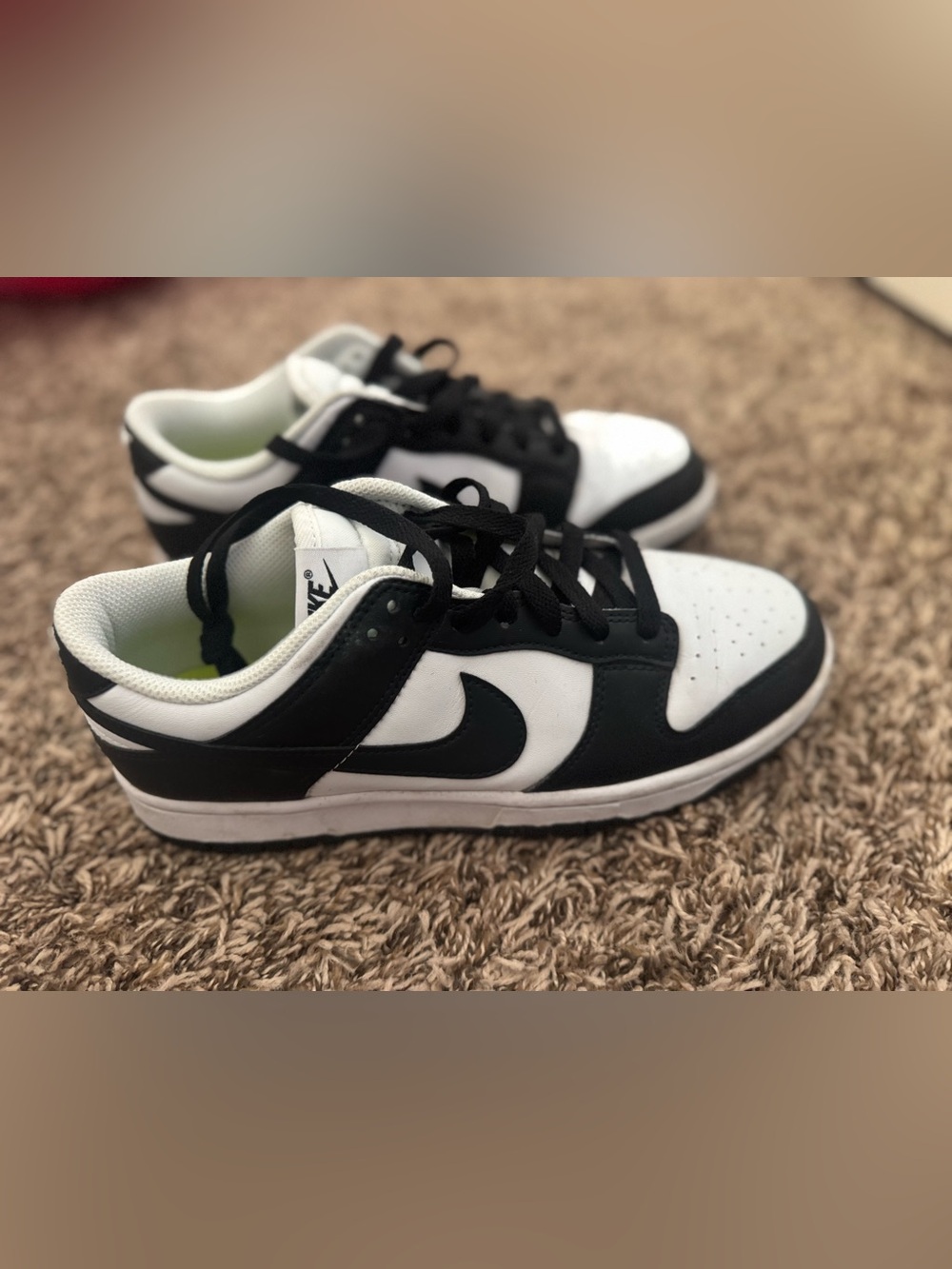 Nike Black and White Low-Top panda dunks